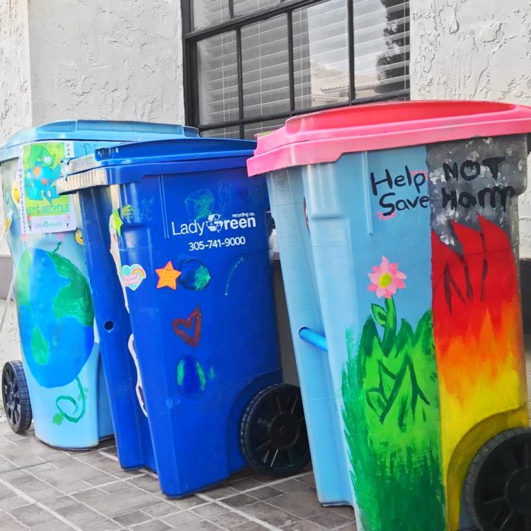 Recycling Bin Decorating Contest Lady Green Recycling